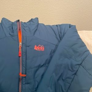 REI Men’s Size XL Blue Orange Co-Op Activator SI Insulated Full Zip Up Jacket